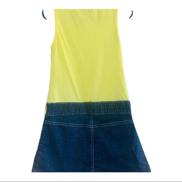 Girls Sz 6X Nannette Yellow Denim Dress - Picture 3 of 4